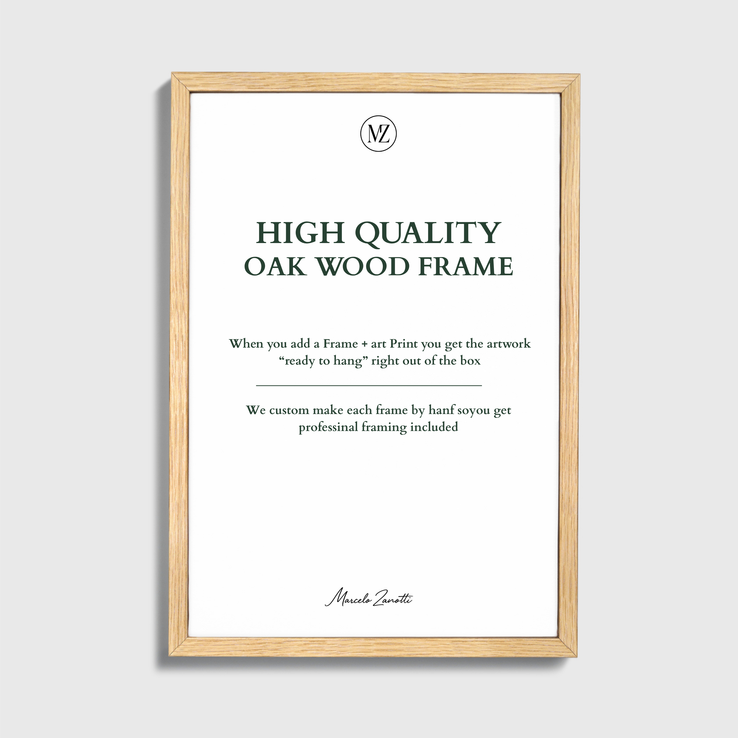 Light Wood Gallery Frame