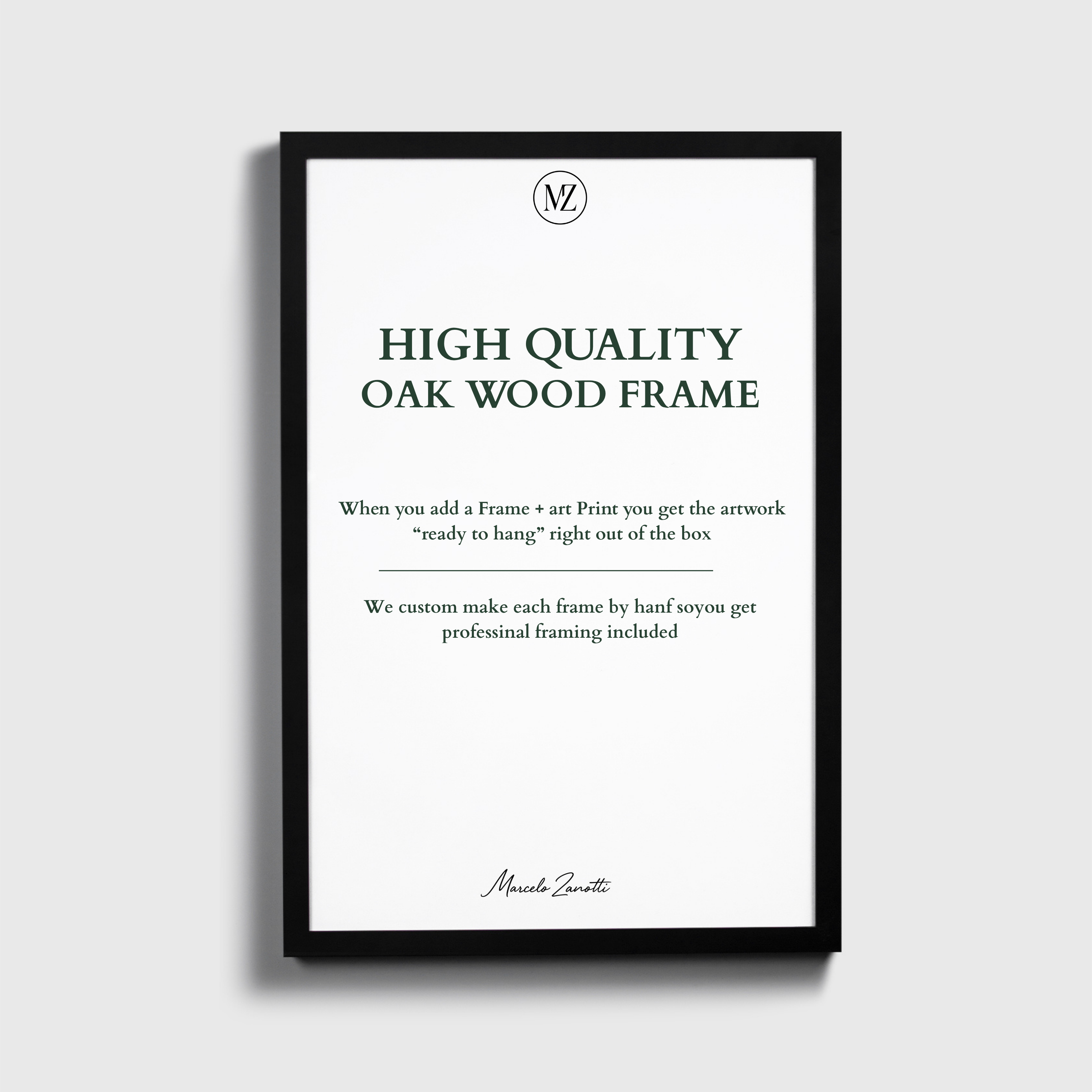 Black Wood Gallery Frame