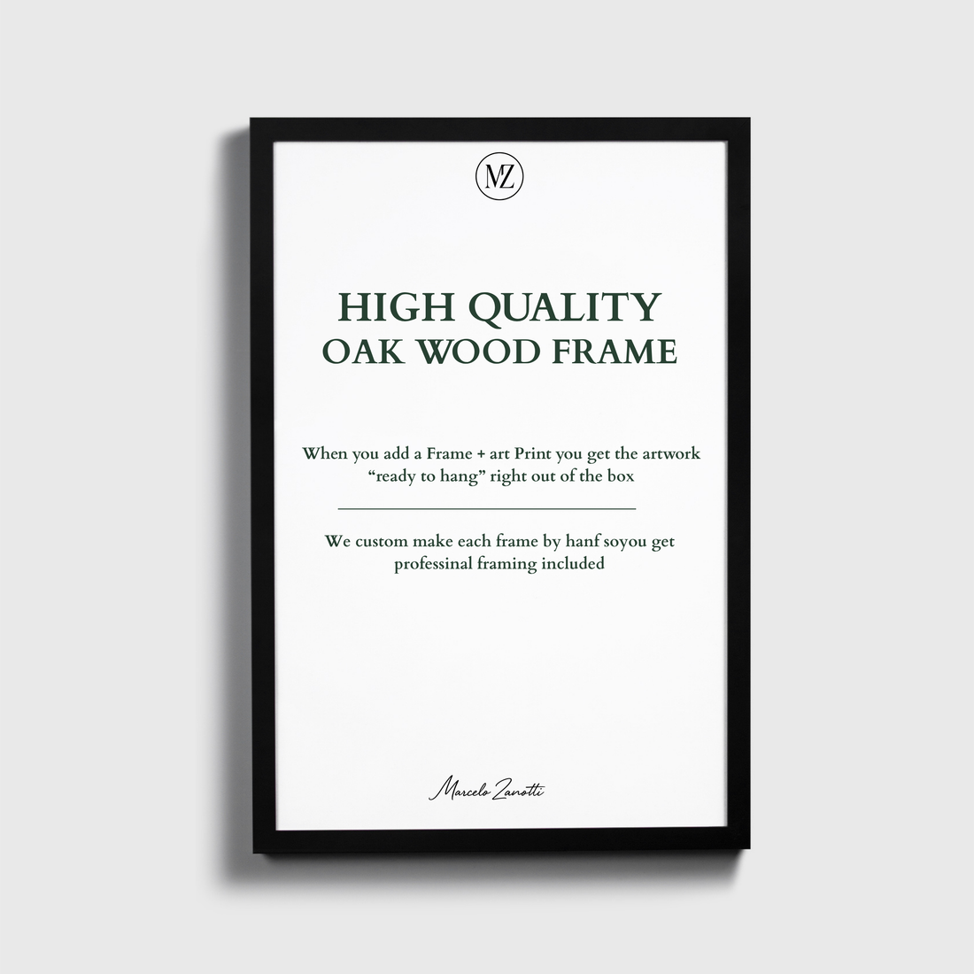 Black Wood Gallery Frame