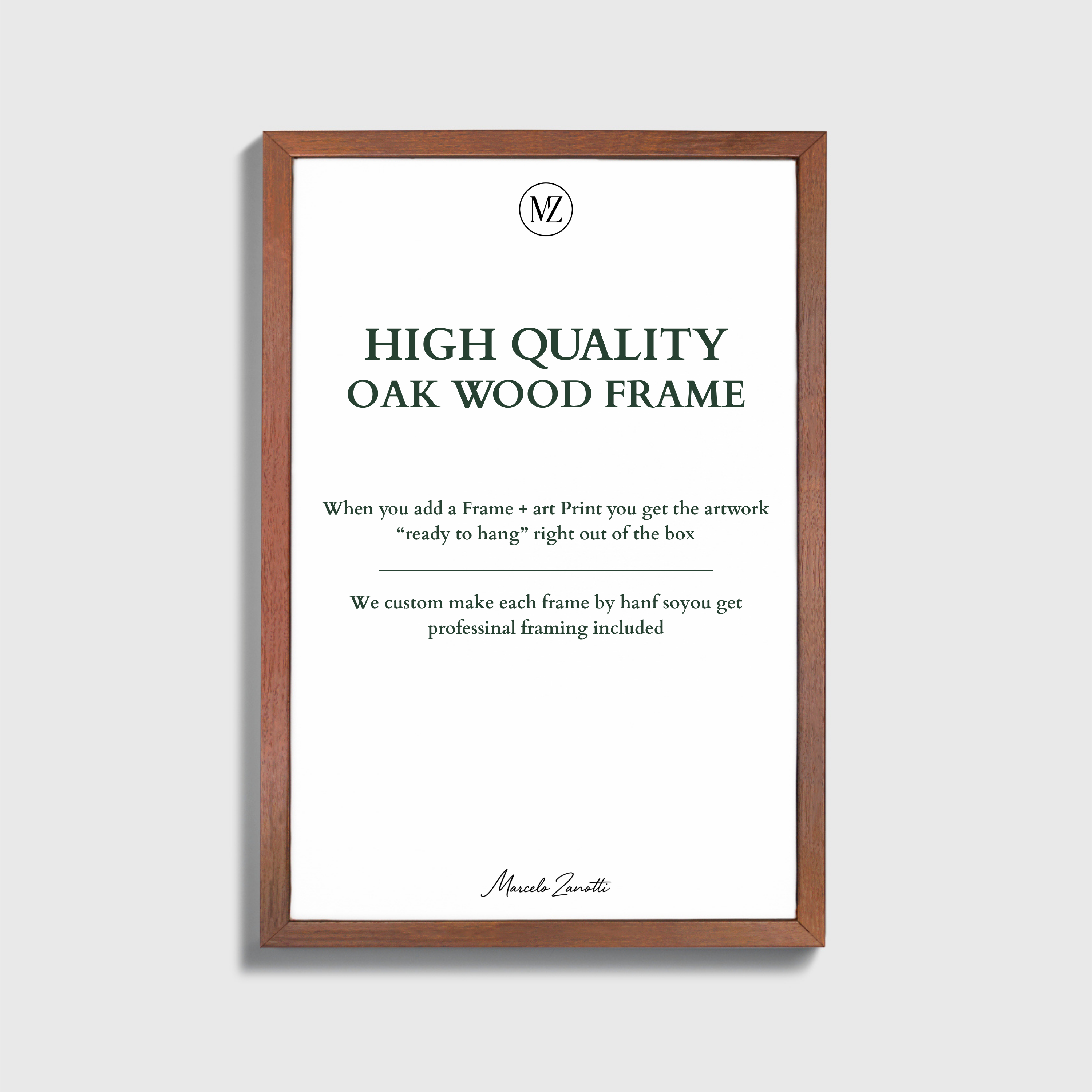 Dark Wood Gallery Frame