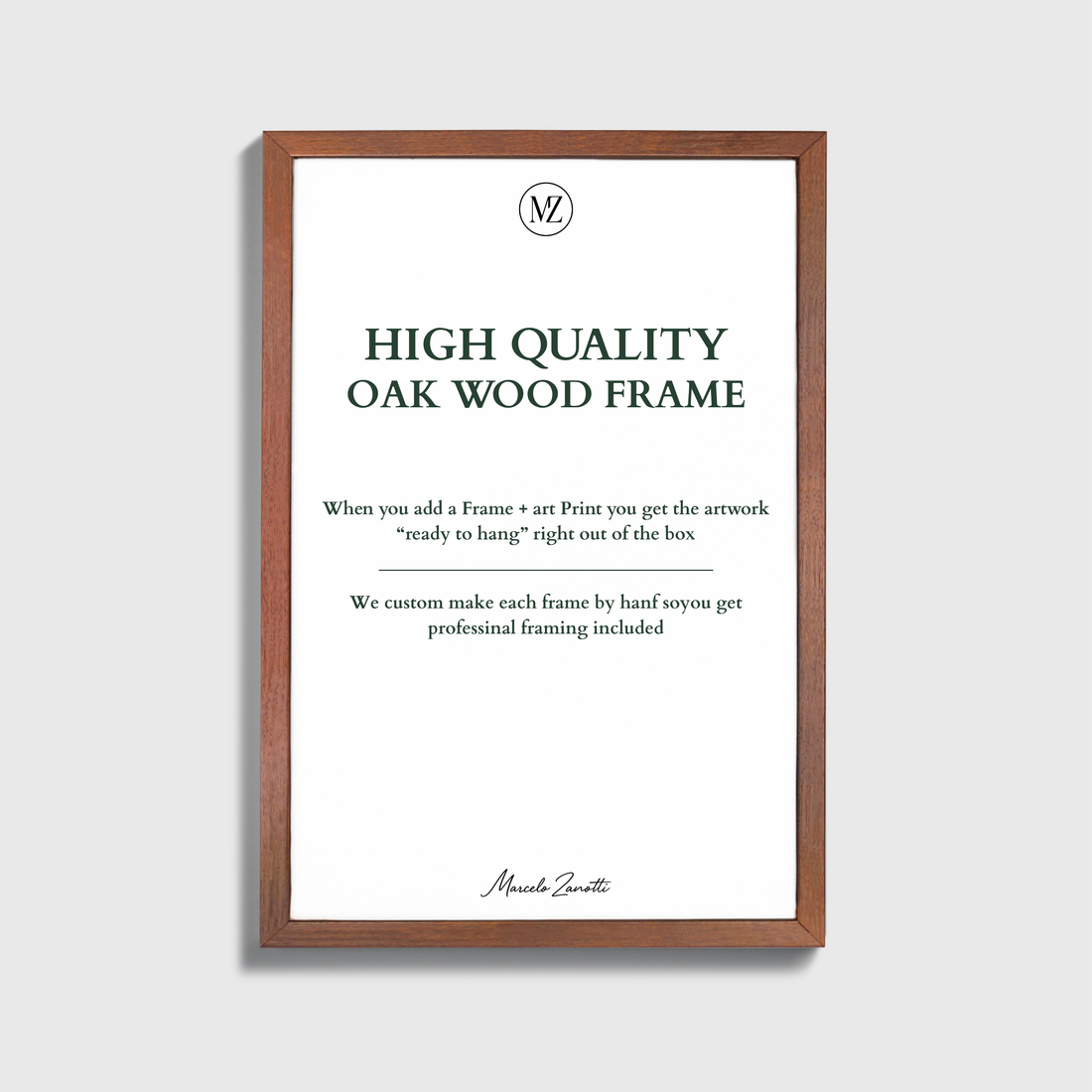 Dark Wood Gallery Frame